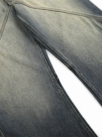 Men's Washed Wide Leg Relaxed Fit Jeans