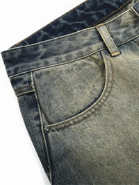 Men's Washed Wide Leg Relaxed Fit Jeans