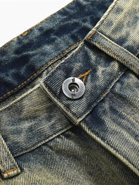 Men's Washed Wide Leg Relaxed Fit Jeans
