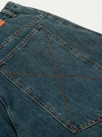 Men's Wide-Leg Baggy Denim Jeans