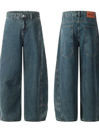 Men's Wide-Leg Baggy Denim Jeans