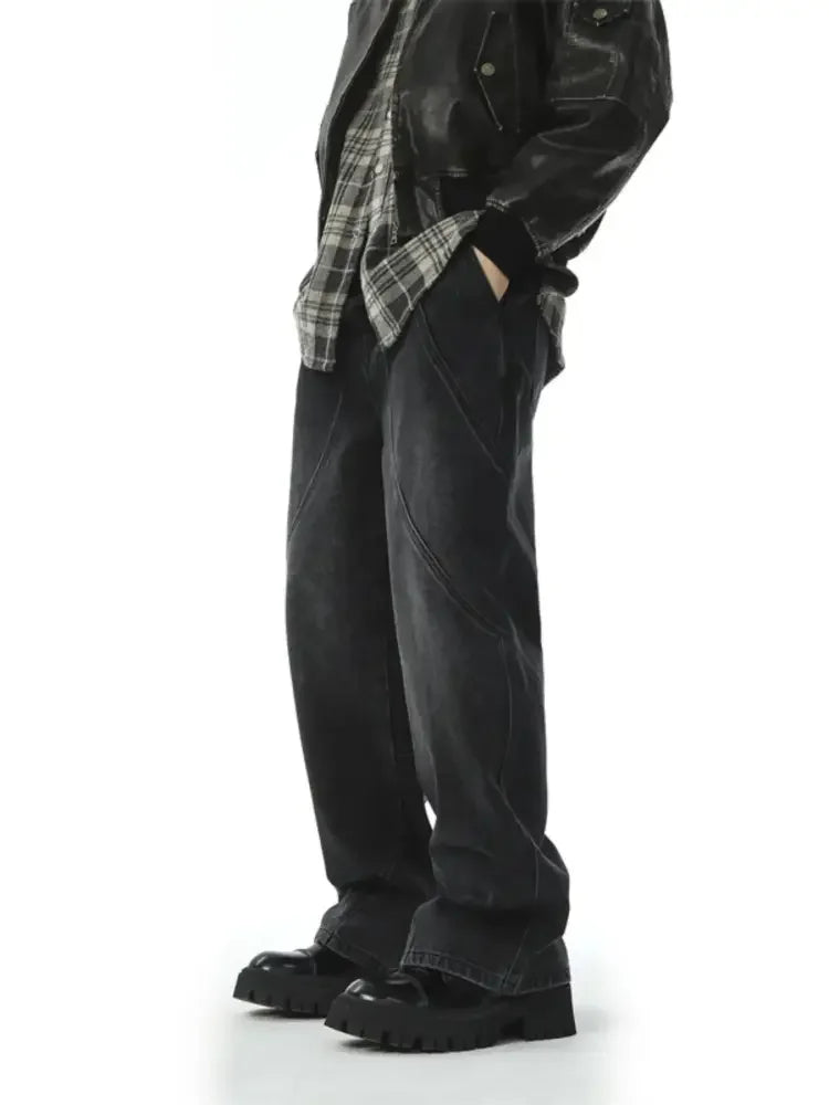 Men's Wide Leg Baggy Jeans