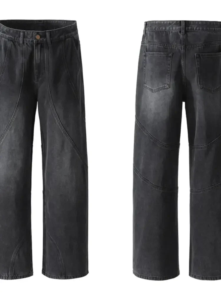 Men's Wide Leg Baggy Jeans
