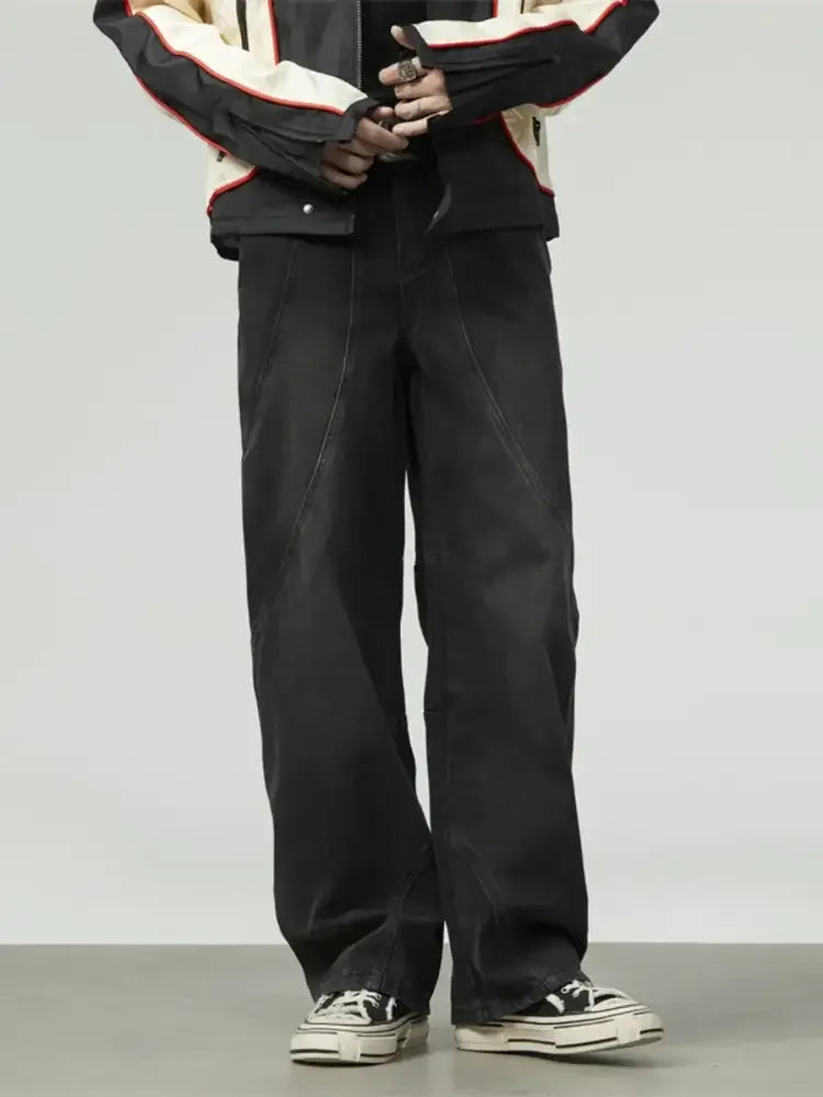 Men's Wide Leg Baggy Jeans