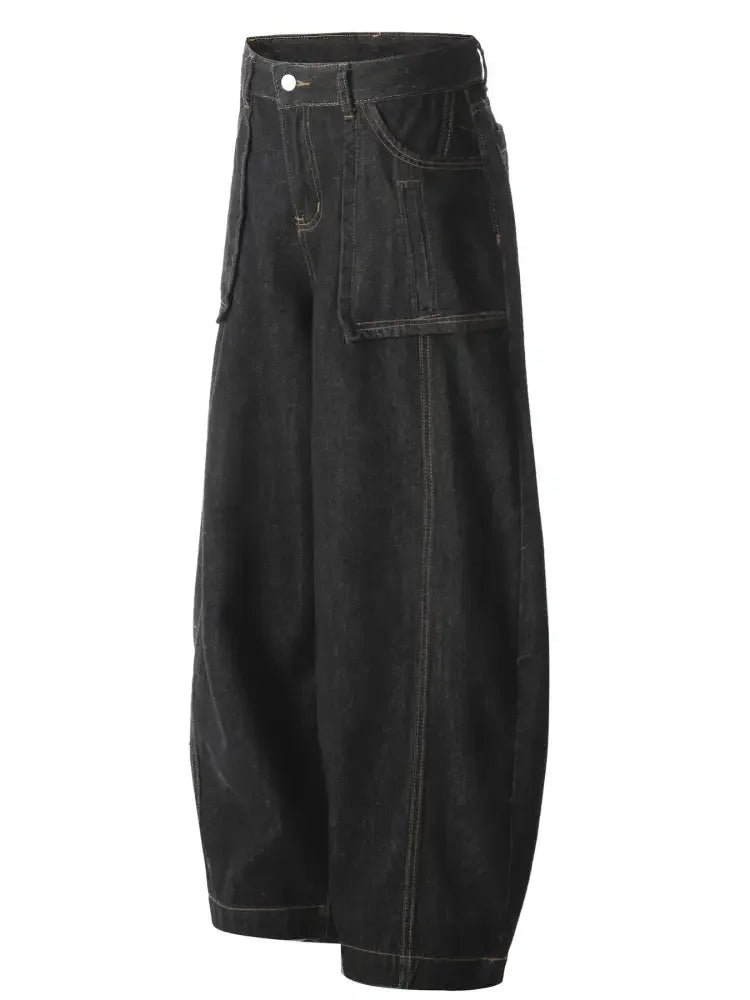 Men's Wide Leg Balloon Jeans