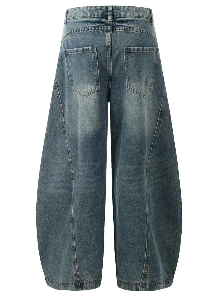 Men's Wide Leg Balloon Jeans