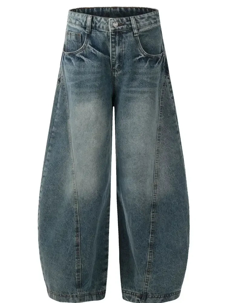 Men's Wide Leg Balloon Jeans