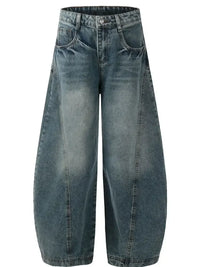 Men's Wide Leg Balloon Jeans