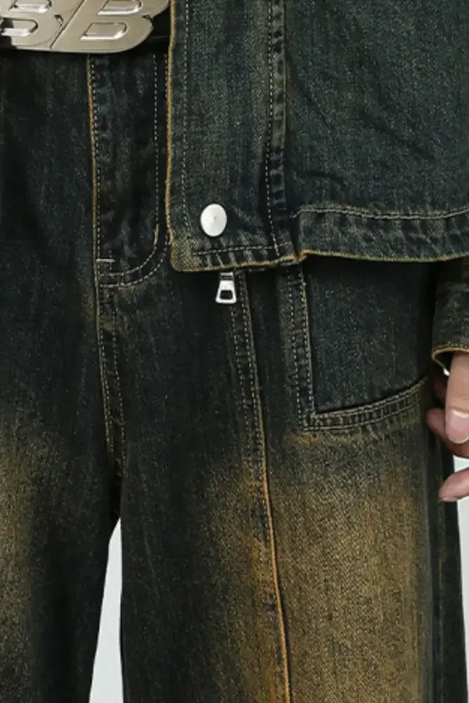 Men's Wide Leg Bootcut Jeans