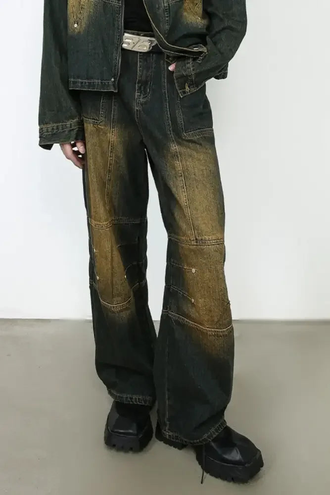 Men's Wide Leg Bootcut Jeans