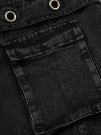 Men's Wide Leg Cargo Denim Jeans with Multi Pockets - Update AvenueTrendsi100400178628501100400178628501Men's Wide Leg Cargo Denim Jeans with Multi PocketsBlack