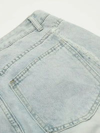 Men's Wide Leg Cargo Denim Shorts