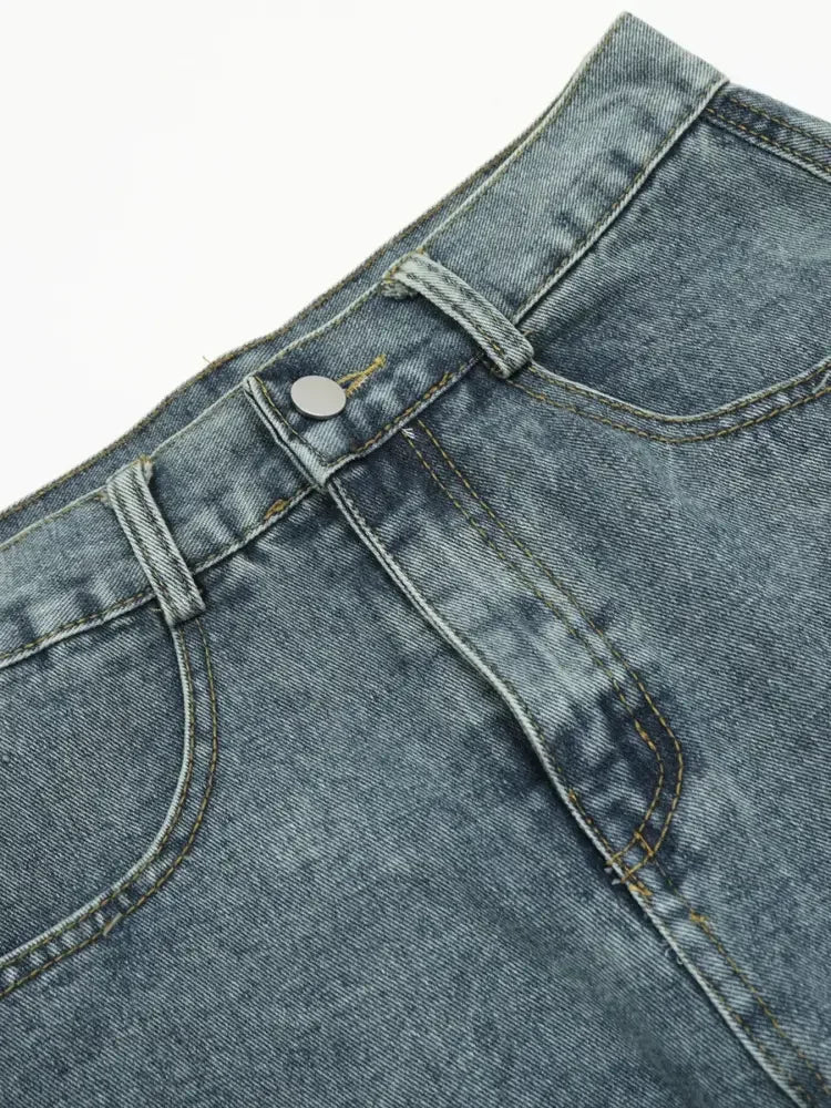 Men's Wide Leg Cargo Jeans