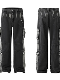 Men's Wide Leg Cargo Jeans