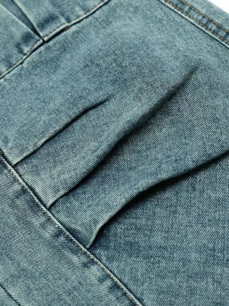 Men's Wide Leg Cargo Jeans