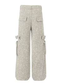 Men's Wide Leg Cargo Jeans