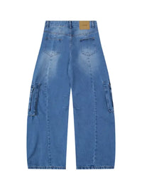 Men's Wide Leg Cargo Jeans