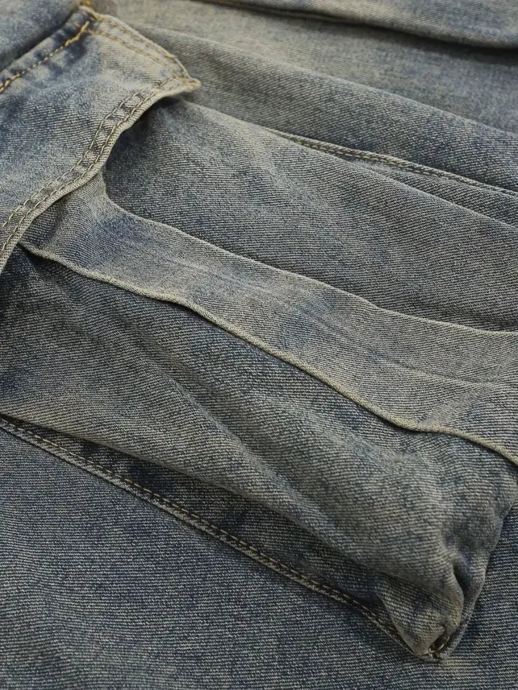 Men's Wide Leg Cargo Jeans