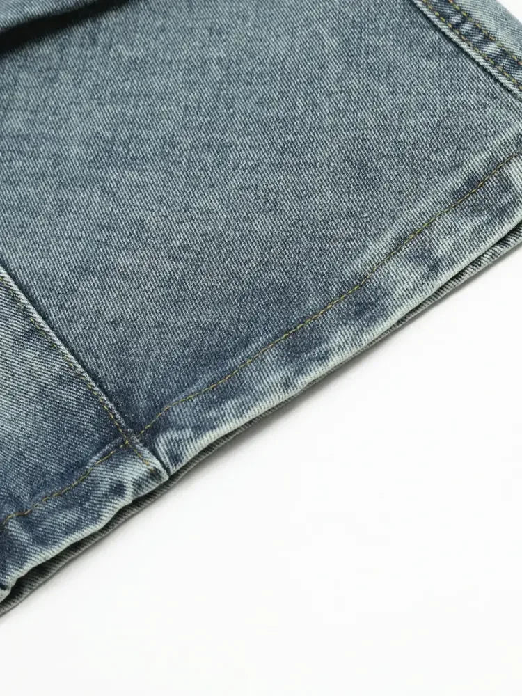 Men's Wide Leg Cargo Jeans