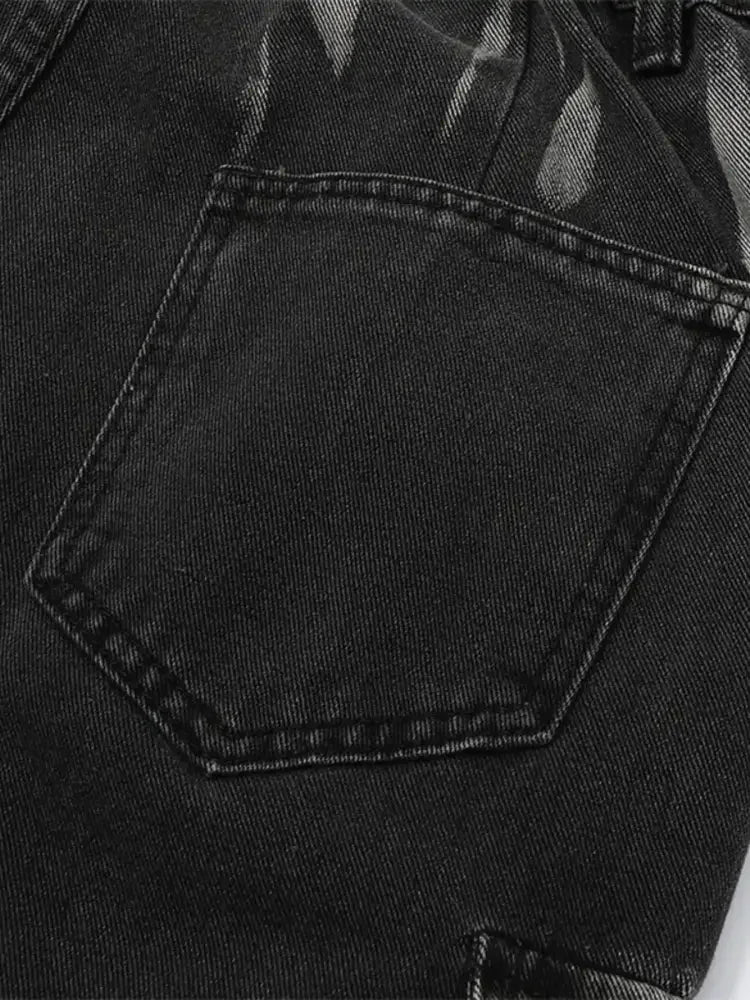 Men's Wide Leg Cargo Jeans