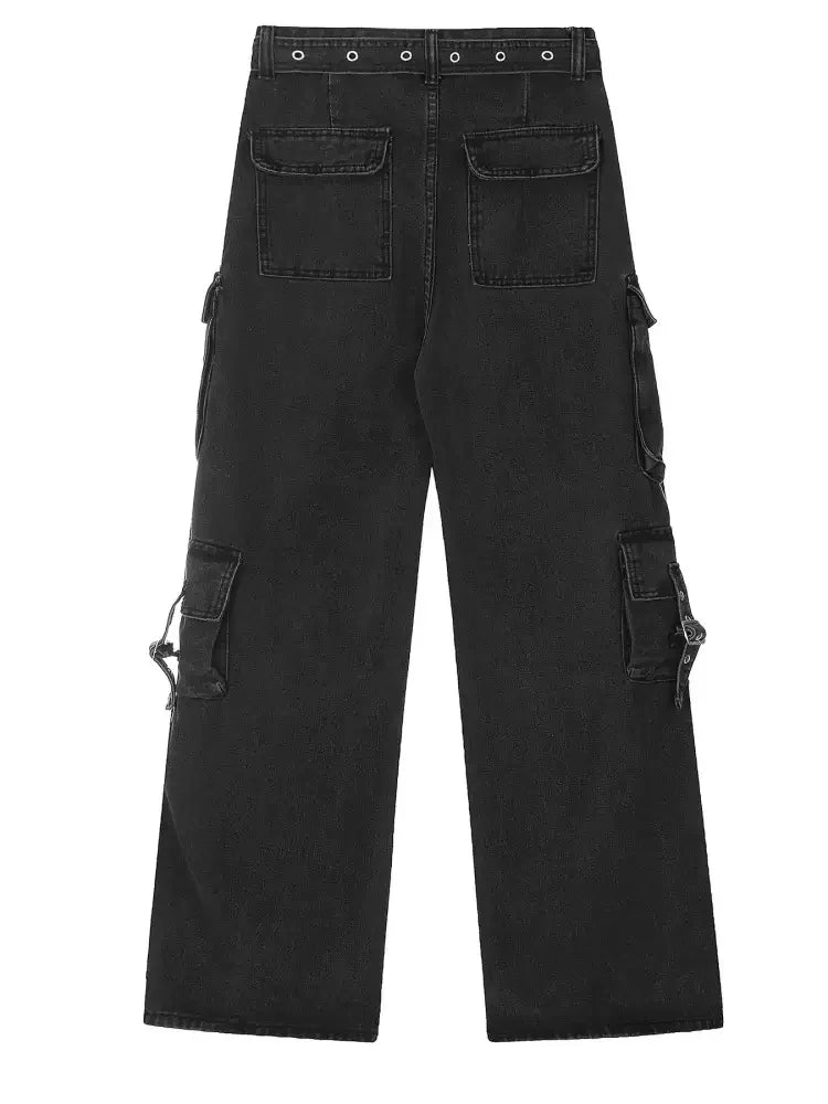 Men's Wide Leg Cargo Jeans