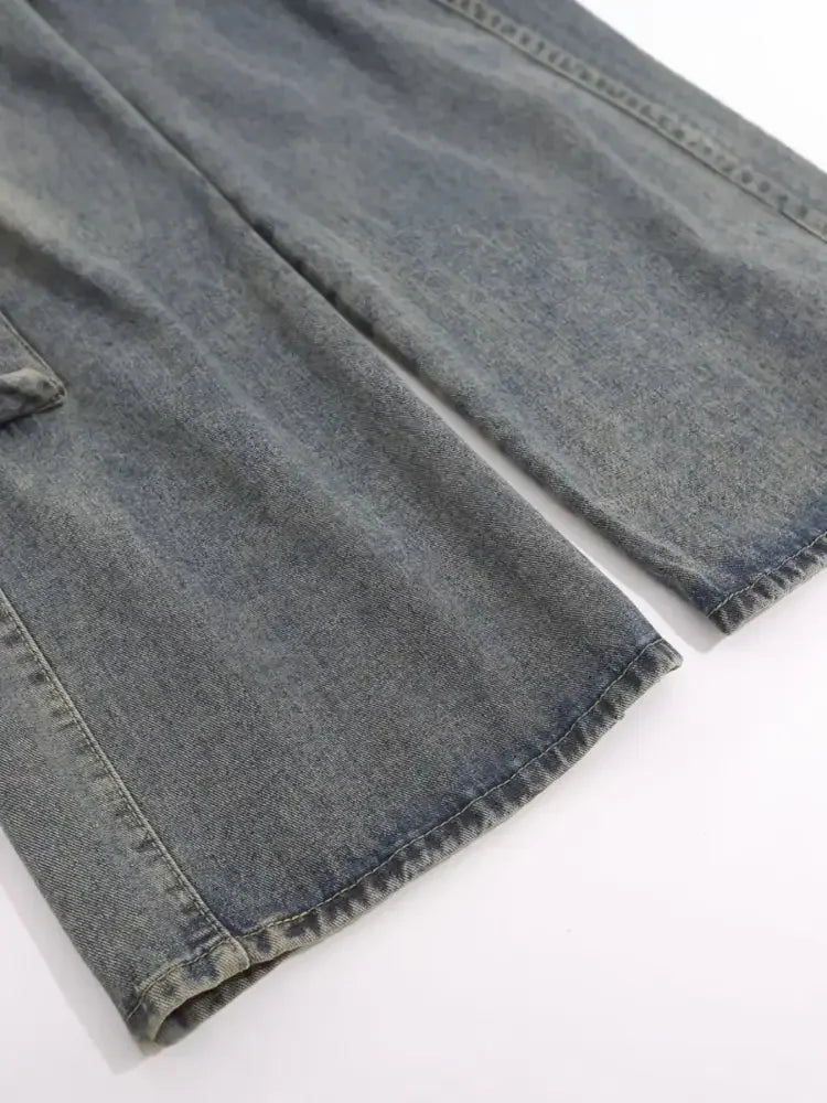 Men's Wide Leg Cargo Jeans