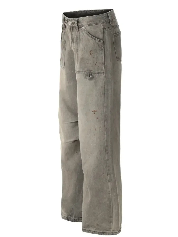 Men's Wide Leg Cargo Jeans