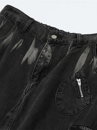 Men's Wide Leg Cargo Jeans