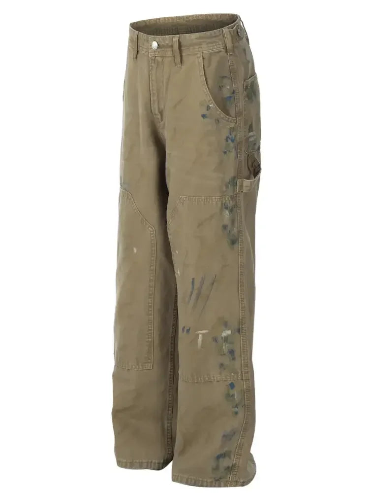 Men's Wide Leg Cargo Jeans