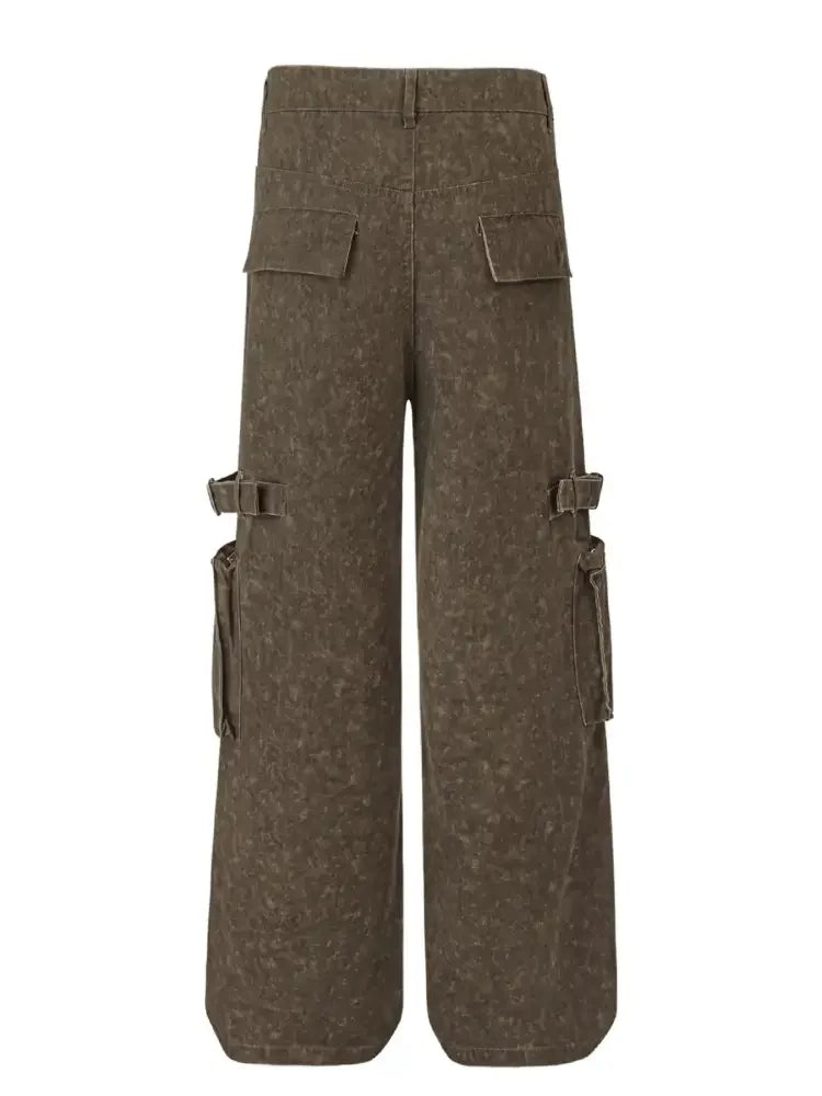 Men's Wide Leg Cargo Jeans
