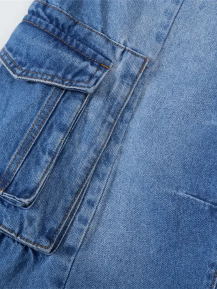 Men's Wide Leg Cargo Jeans
