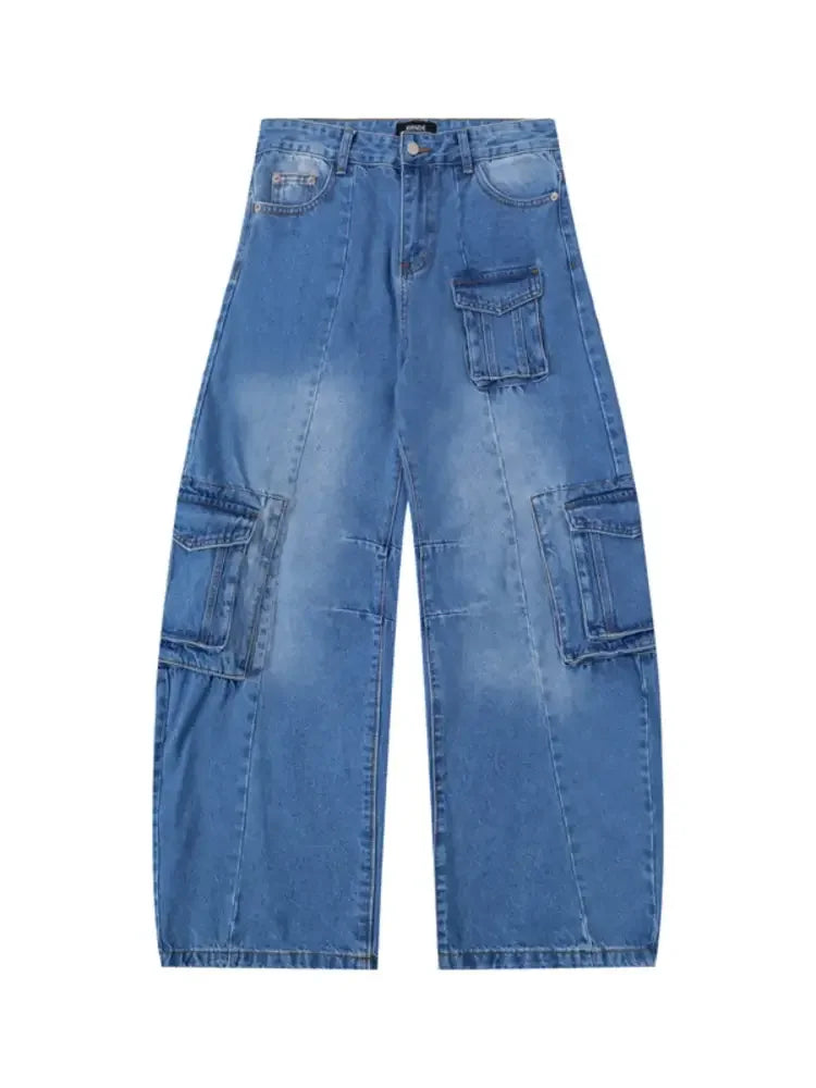 Men's Wide Leg Cargo Jeans