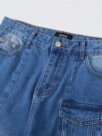 Men's Wide Leg Cargo Jeans