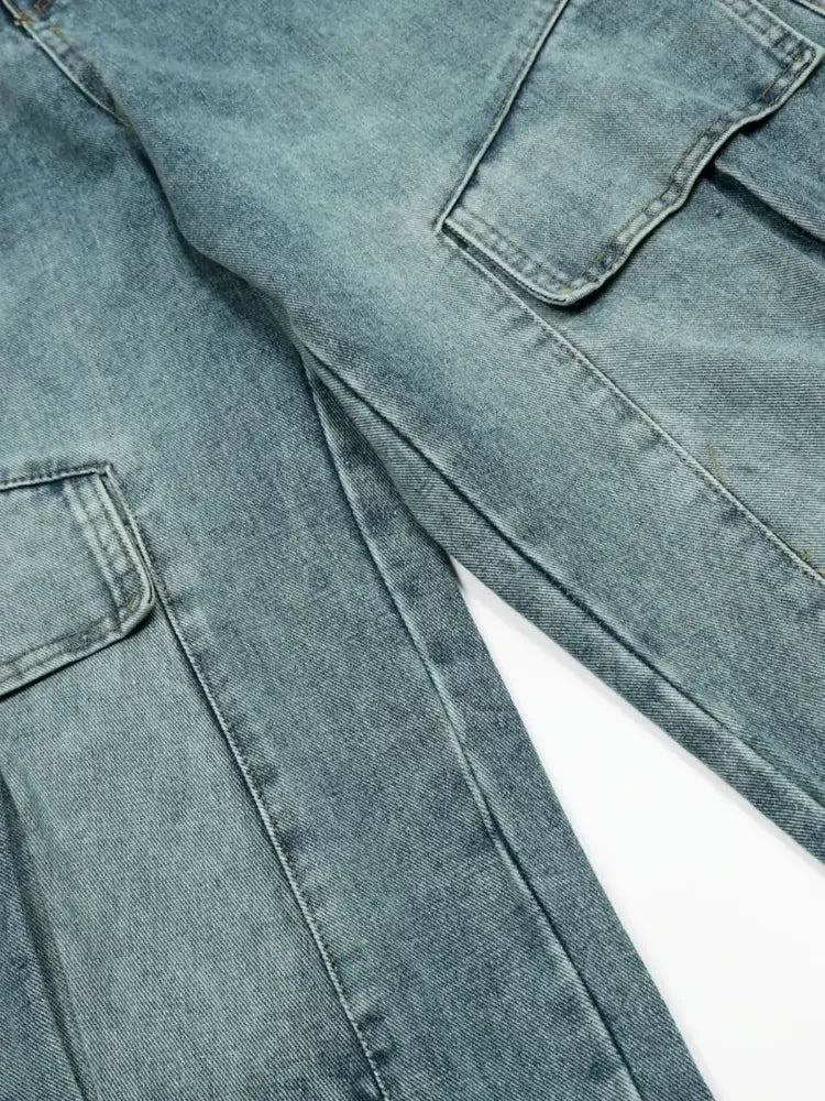 Men's Wide Leg Cargo Jeans