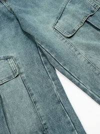 Men's Wide Leg Cargo Jeans