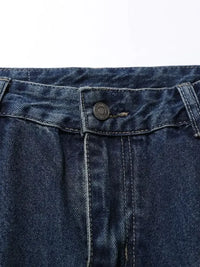 Men's Wide Leg Cargo Jeans