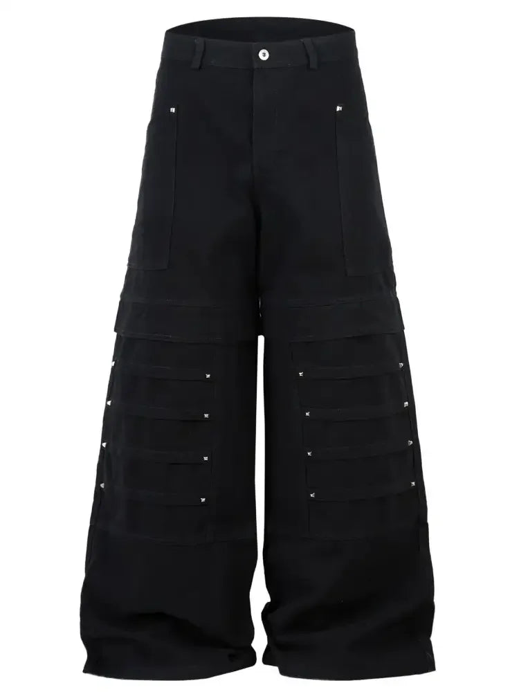 Men's Wide Leg Cargo Jeans