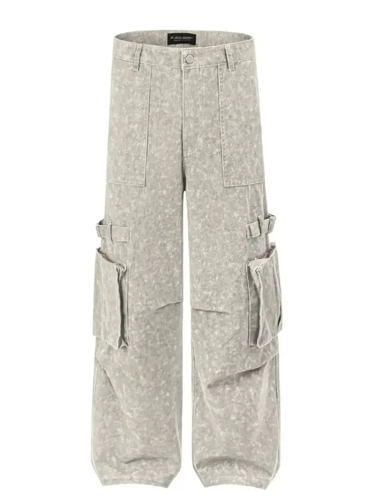 Men's Wide Leg Cargo Jeans
