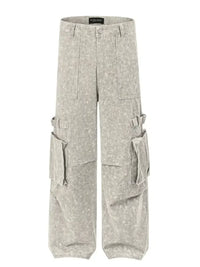 Men's Wide Leg Cargo Jeans