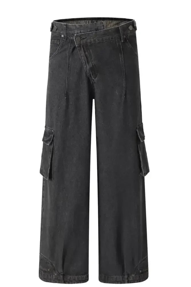 Men's Wide Leg Cargo Jeans