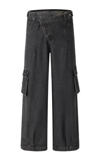 Men's Wide Leg Cargo Jeans