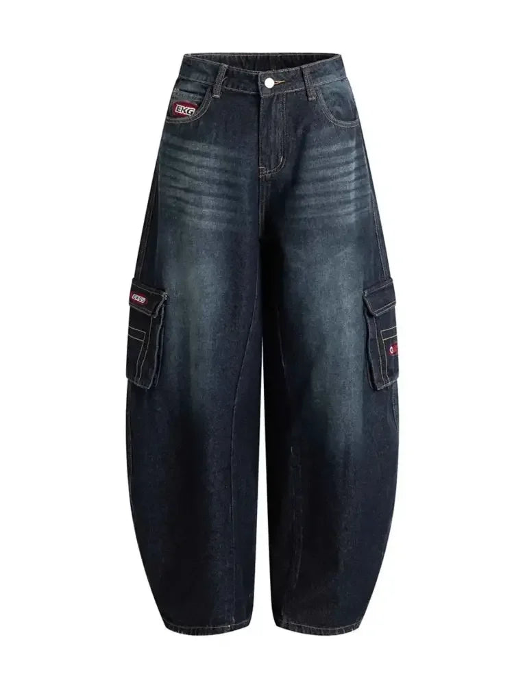 Men's Wide Leg Cargo Jeans