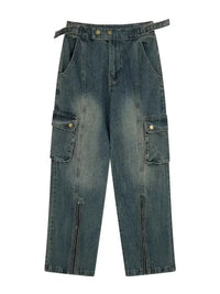 Men's Wide Leg Cargo Jeans