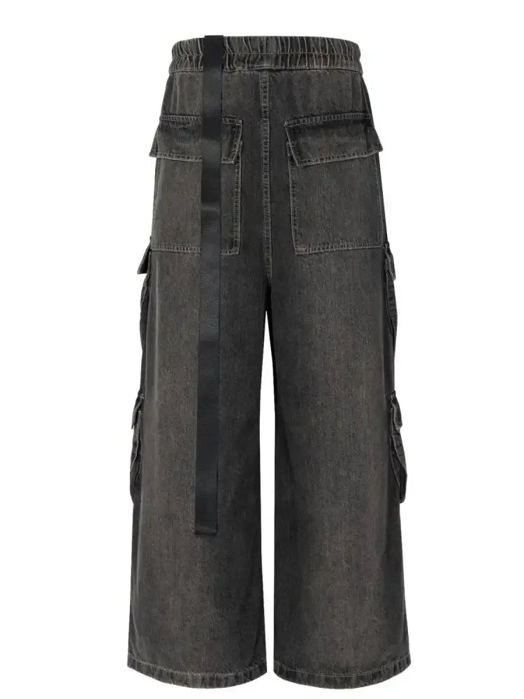 Men's Wide Leg Cargo Jeans