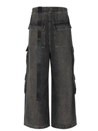 Men's Wide Leg Cargo Jeans