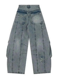 Men's Wide Leg Cargo Jeans