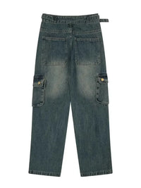 Men's Wide Leg Cargo Jeans