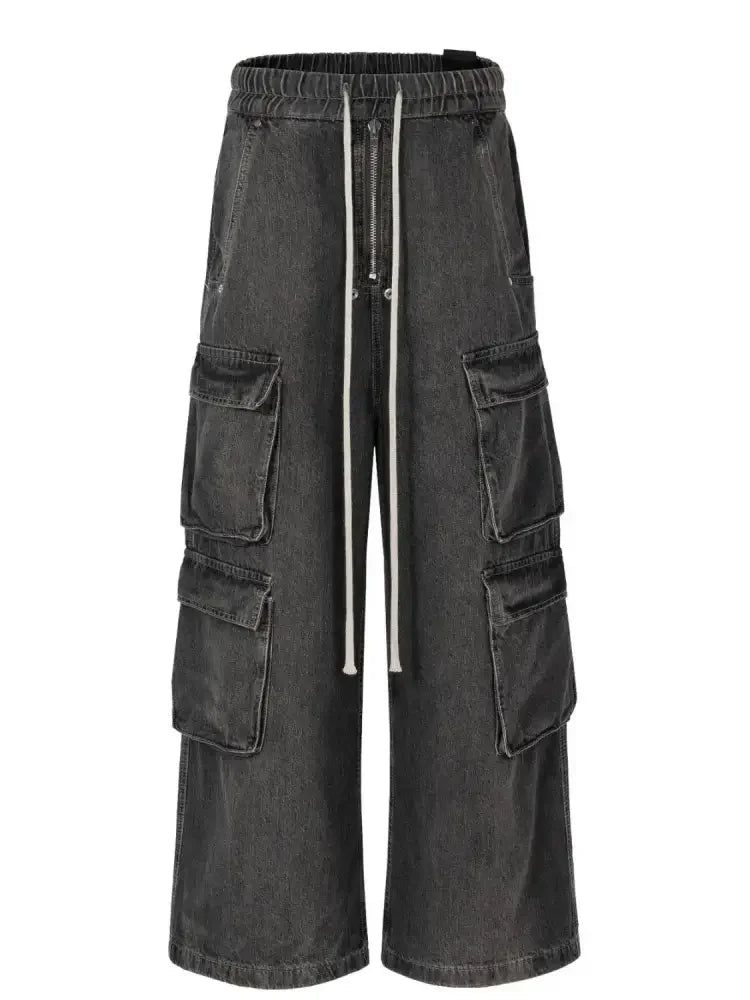 Men's Wide Leg Cargo Jeans