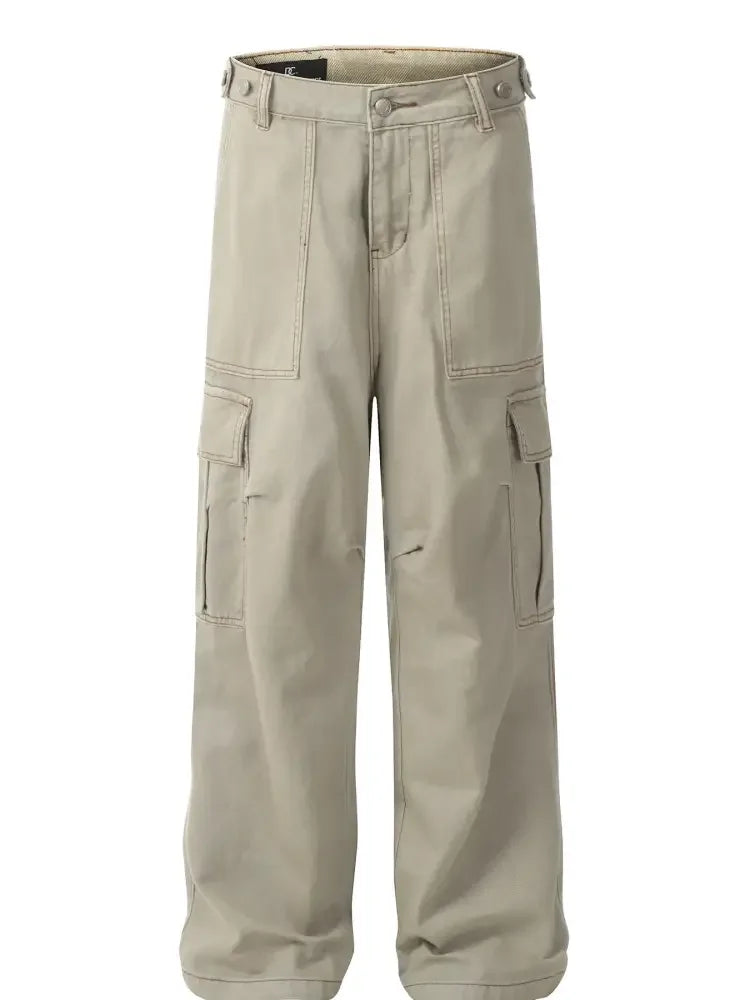 Men's Wide Leg Cargo Jeans