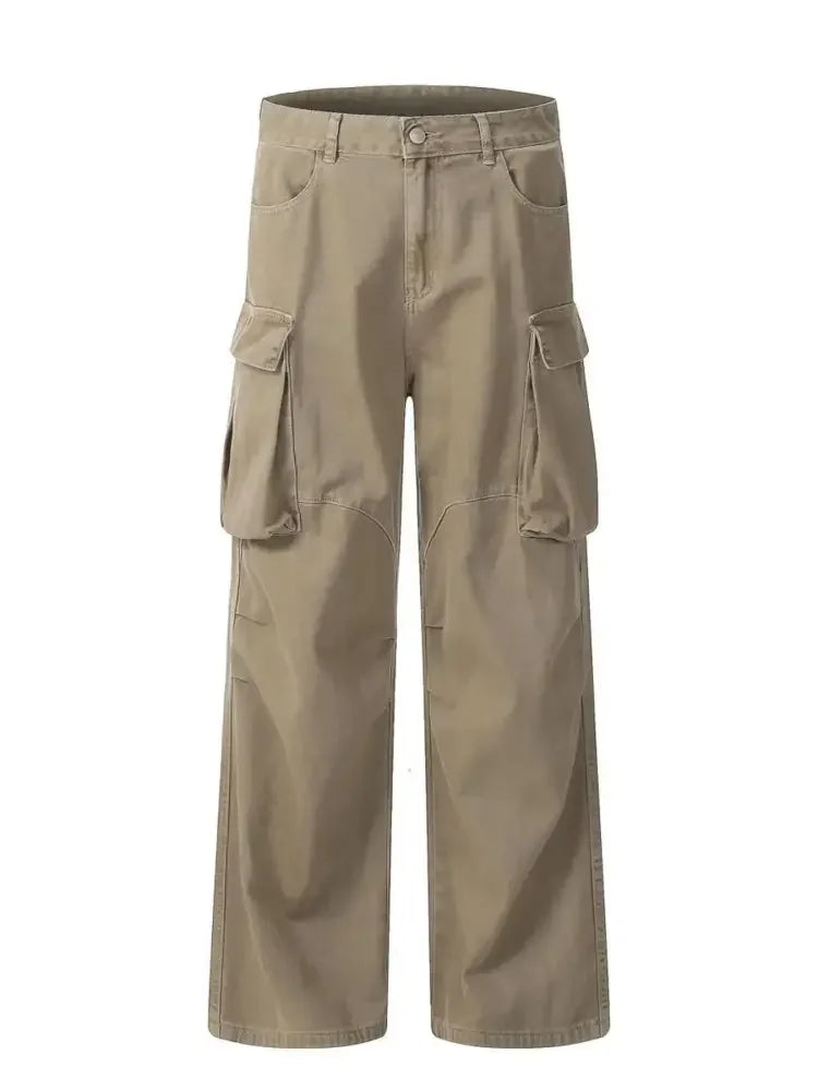 Men's Wide Leg Cargo Jeans